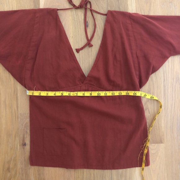 Loop charmant brick backless linen top - Picture 6 of 9